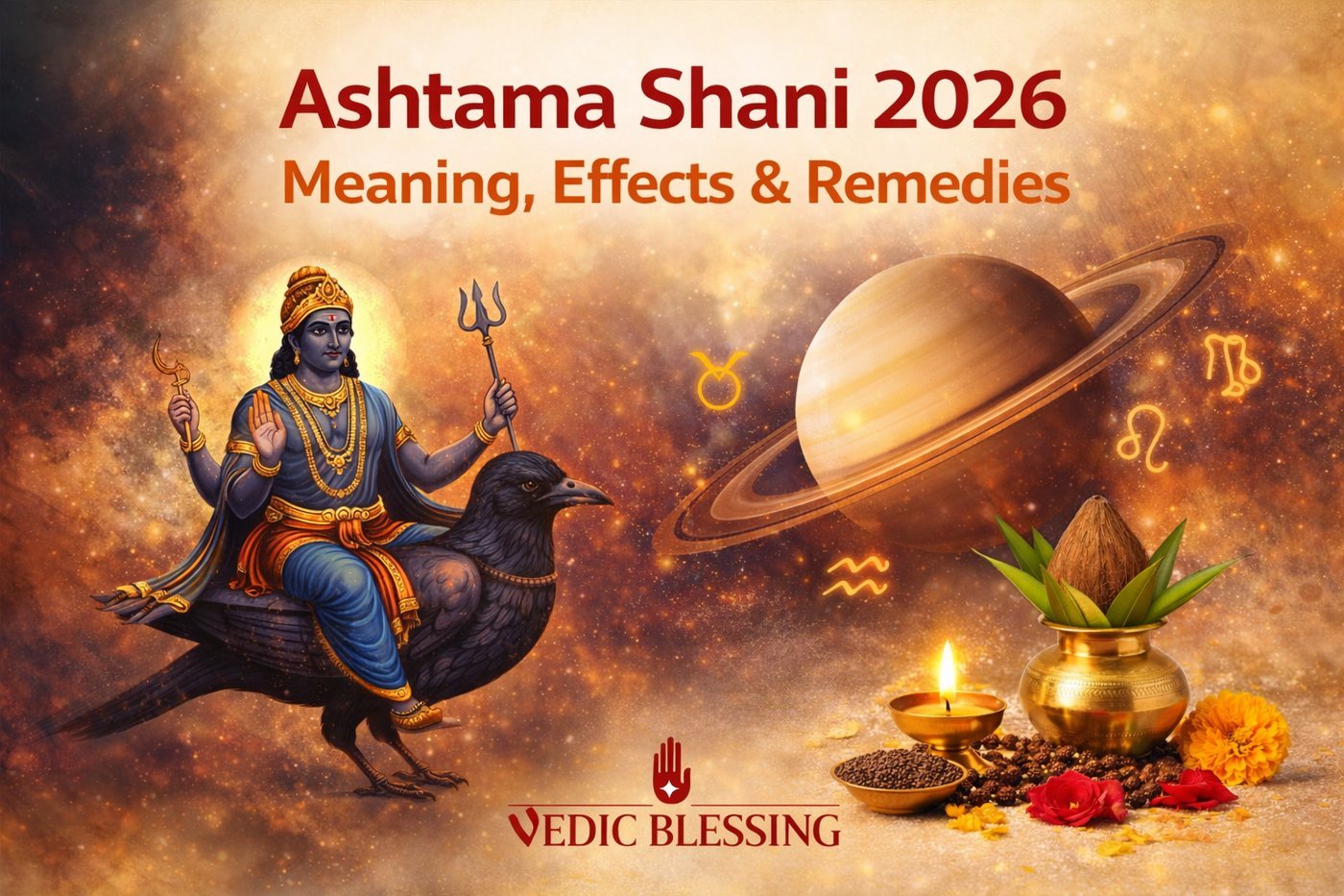 Ashtama Shani 2026: Meaning, Effects, Current Rashi, Nakshatra and Remedies